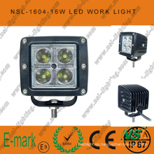 Luz de trabajo LED CREE cuadrada de 3 pulgadas y 16 W, conducción automática fuera de la carretera, luz de cabeza antiniebla 12 / 24V DC